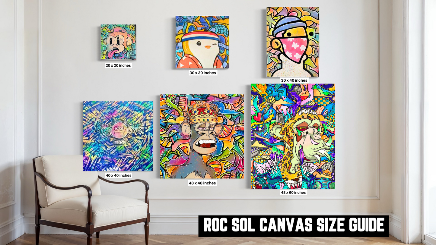 Custom Roc Sol Canvas of your NFT / PFP