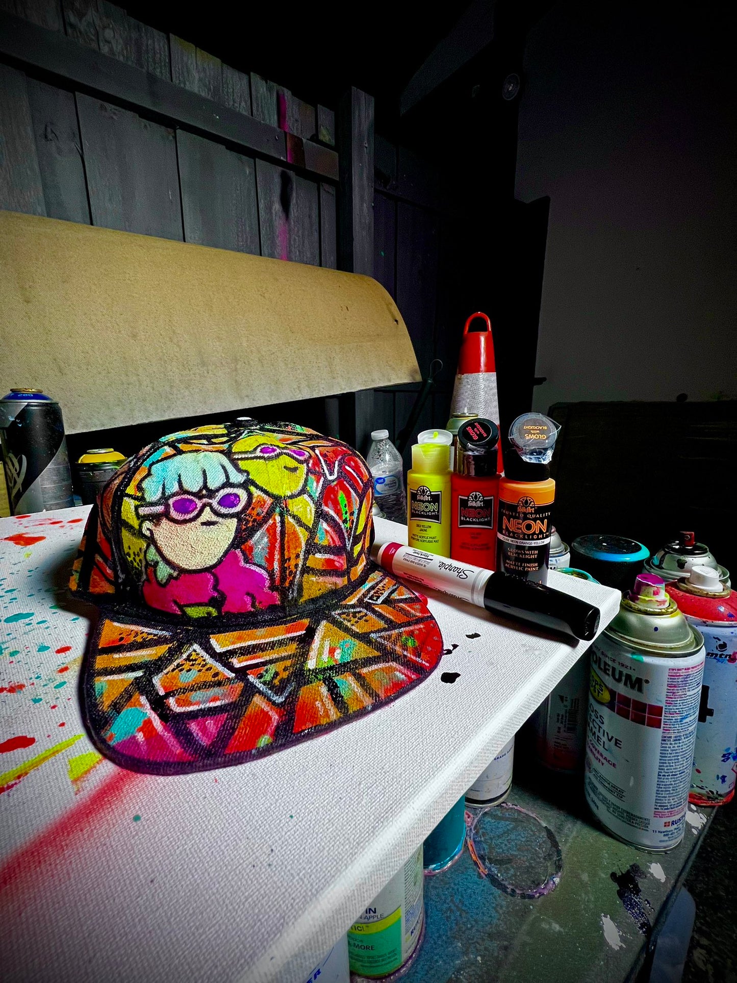 Custom Painted Snapback Hats
