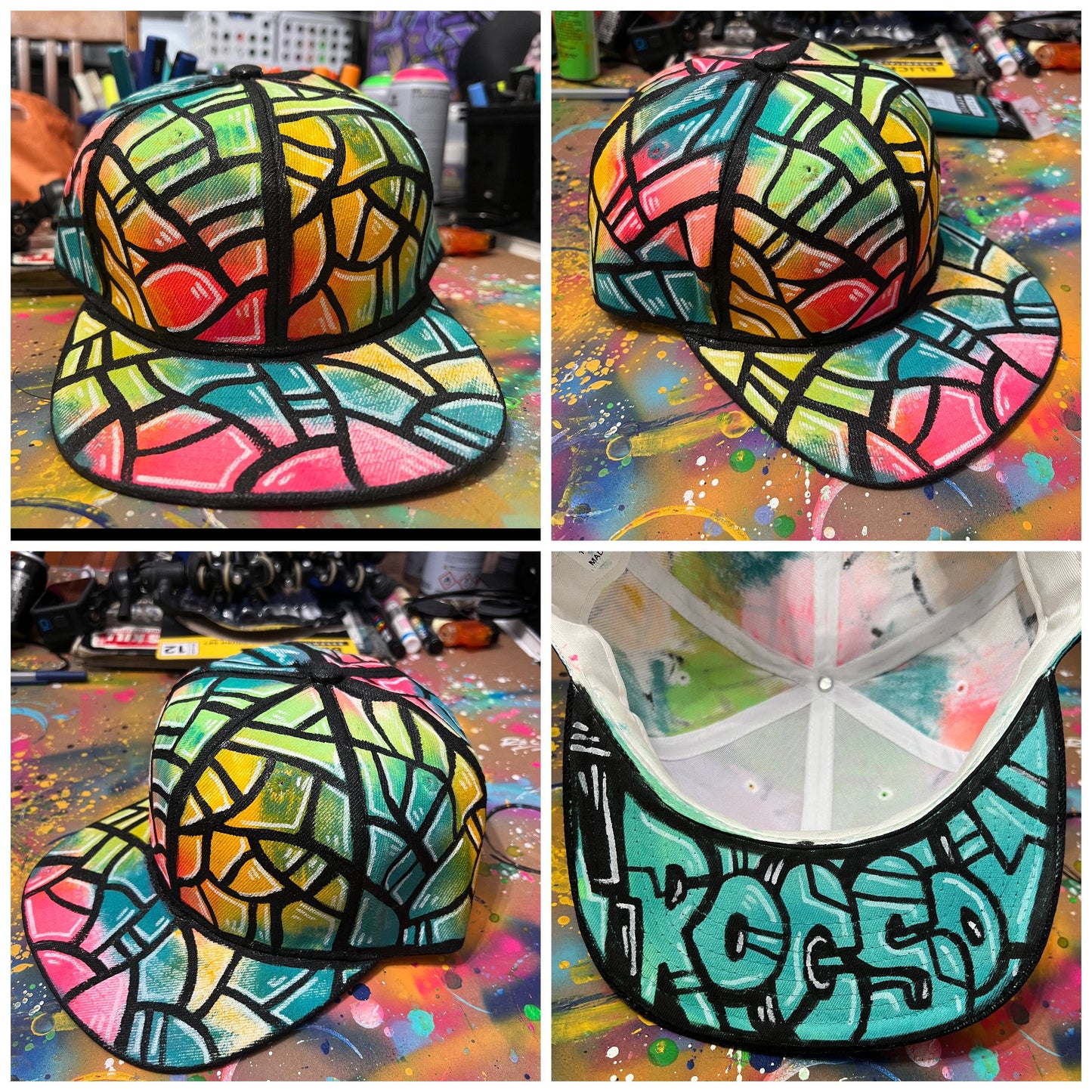 Custom Painted Snapback Hats