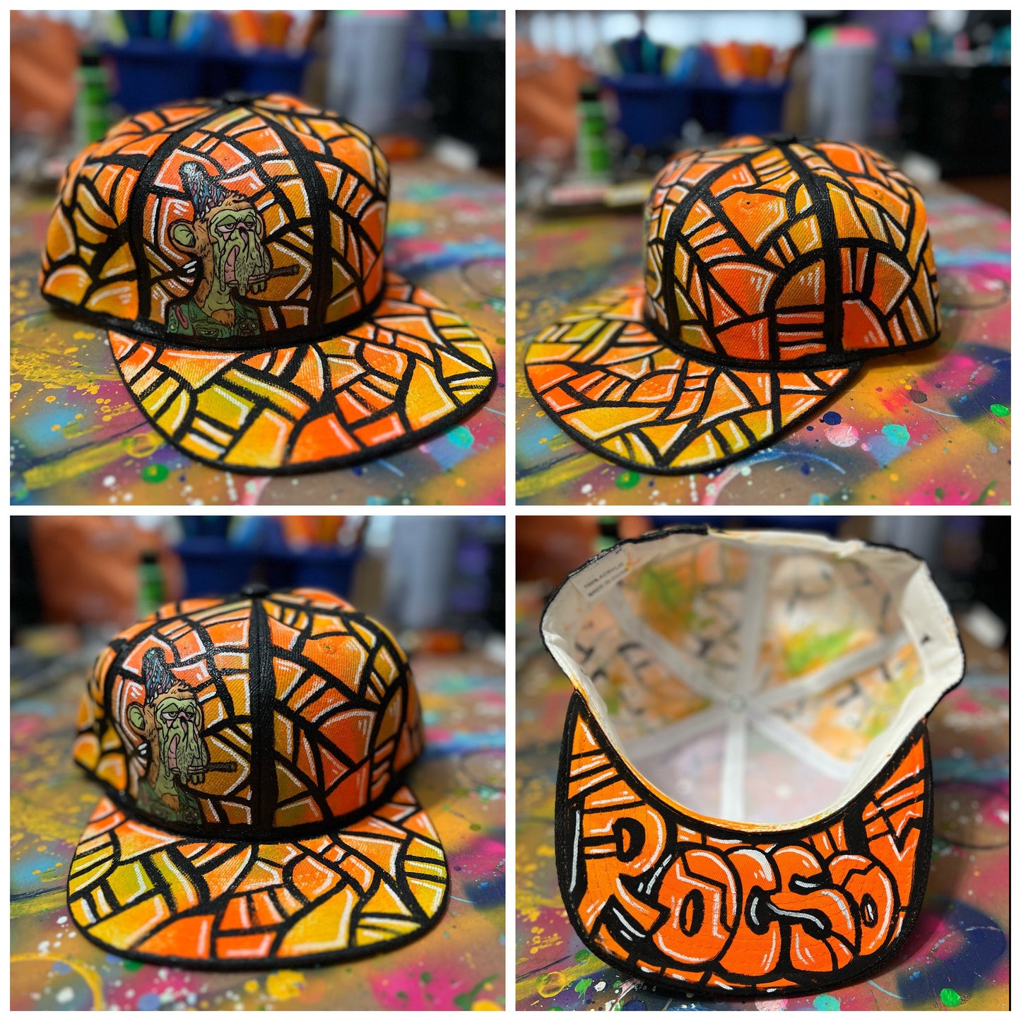 Custom Painted Snapback Hats