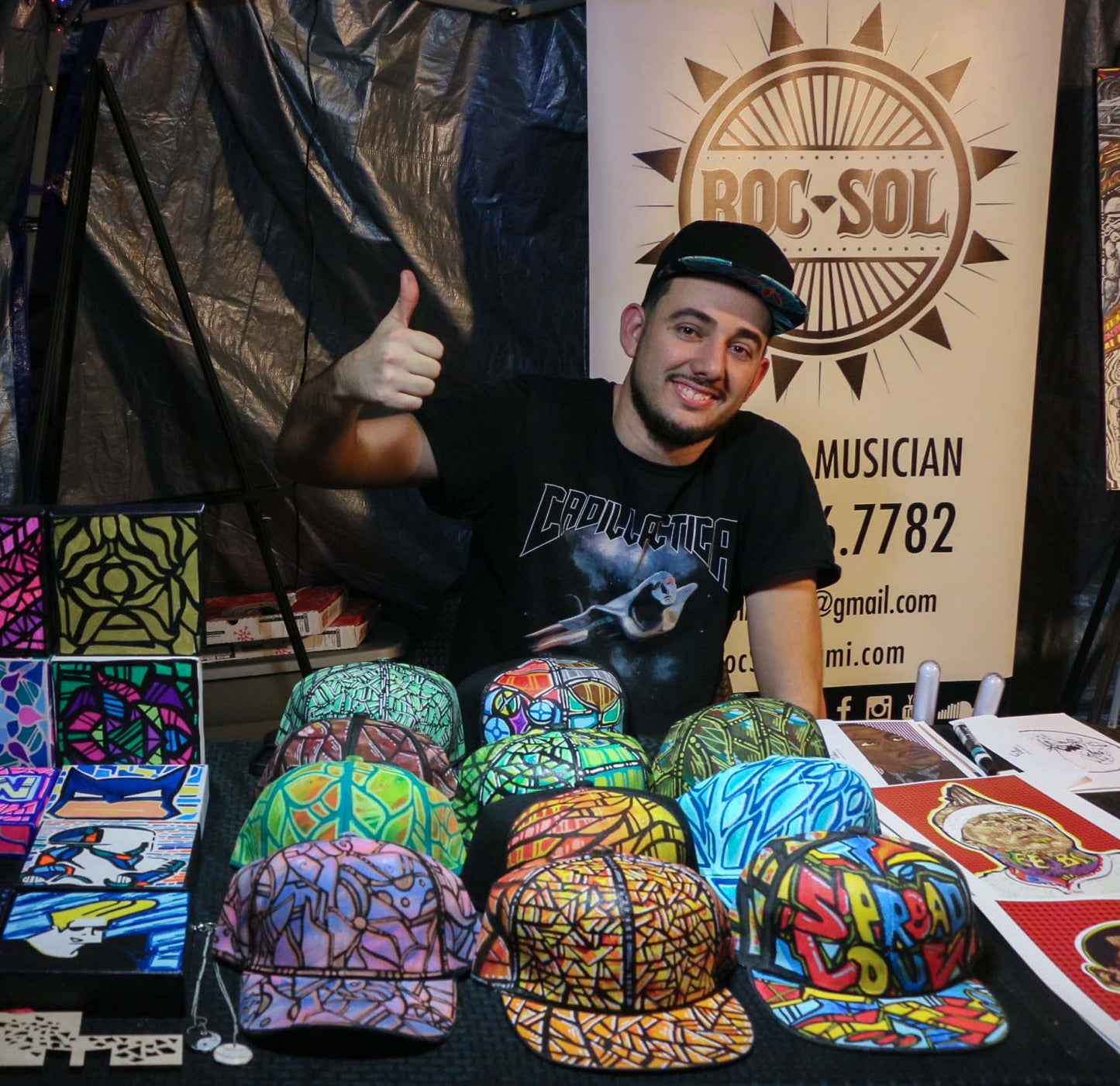 Custom Painted Snapback Hats