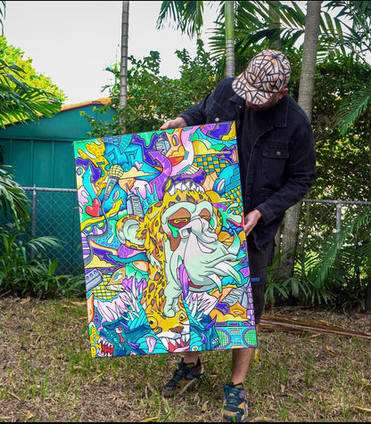 BAYC / MAYC Custom Canvas Painting by Roc Sol