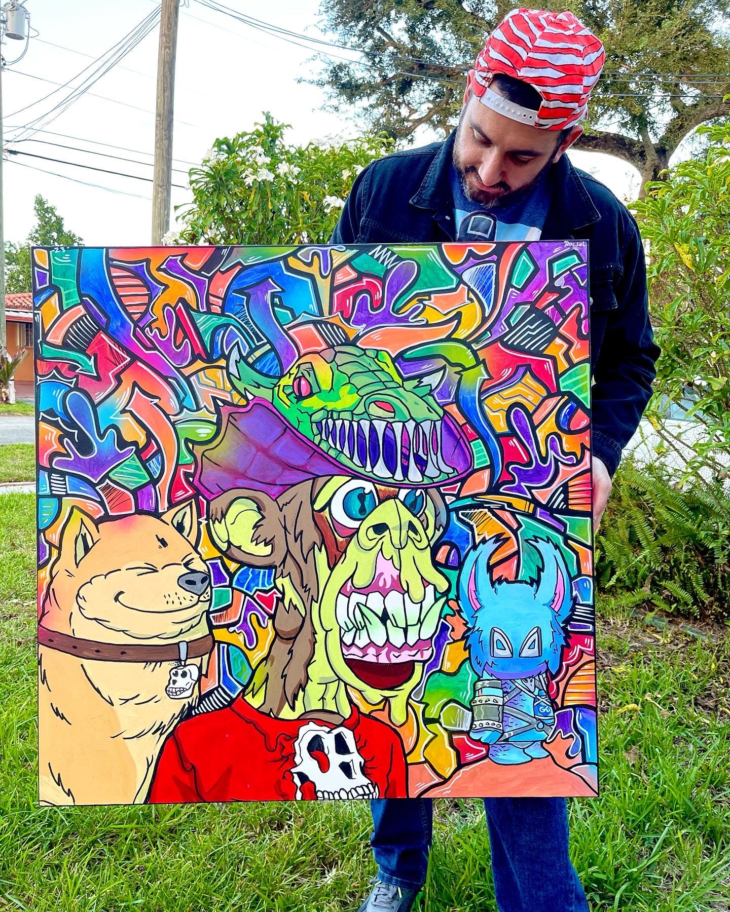 BAYC / MAYC Custom Canvas Painting by Roc Sol