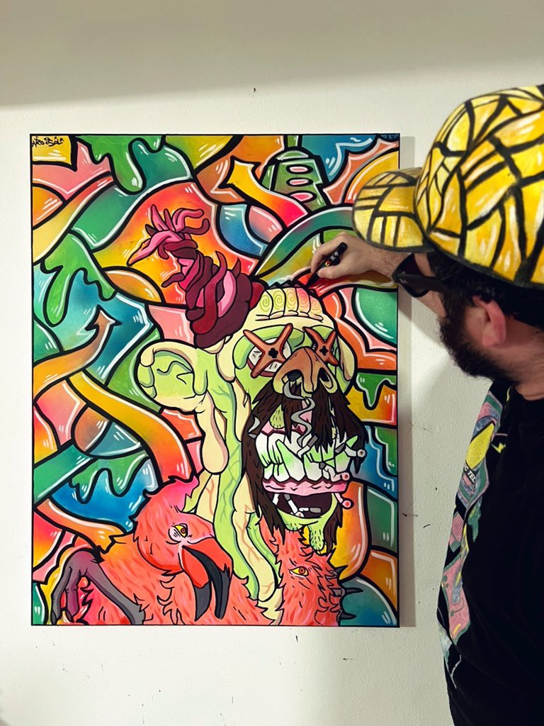 BAYC / MAYC Custom Canvas Painting by Roc Sol
