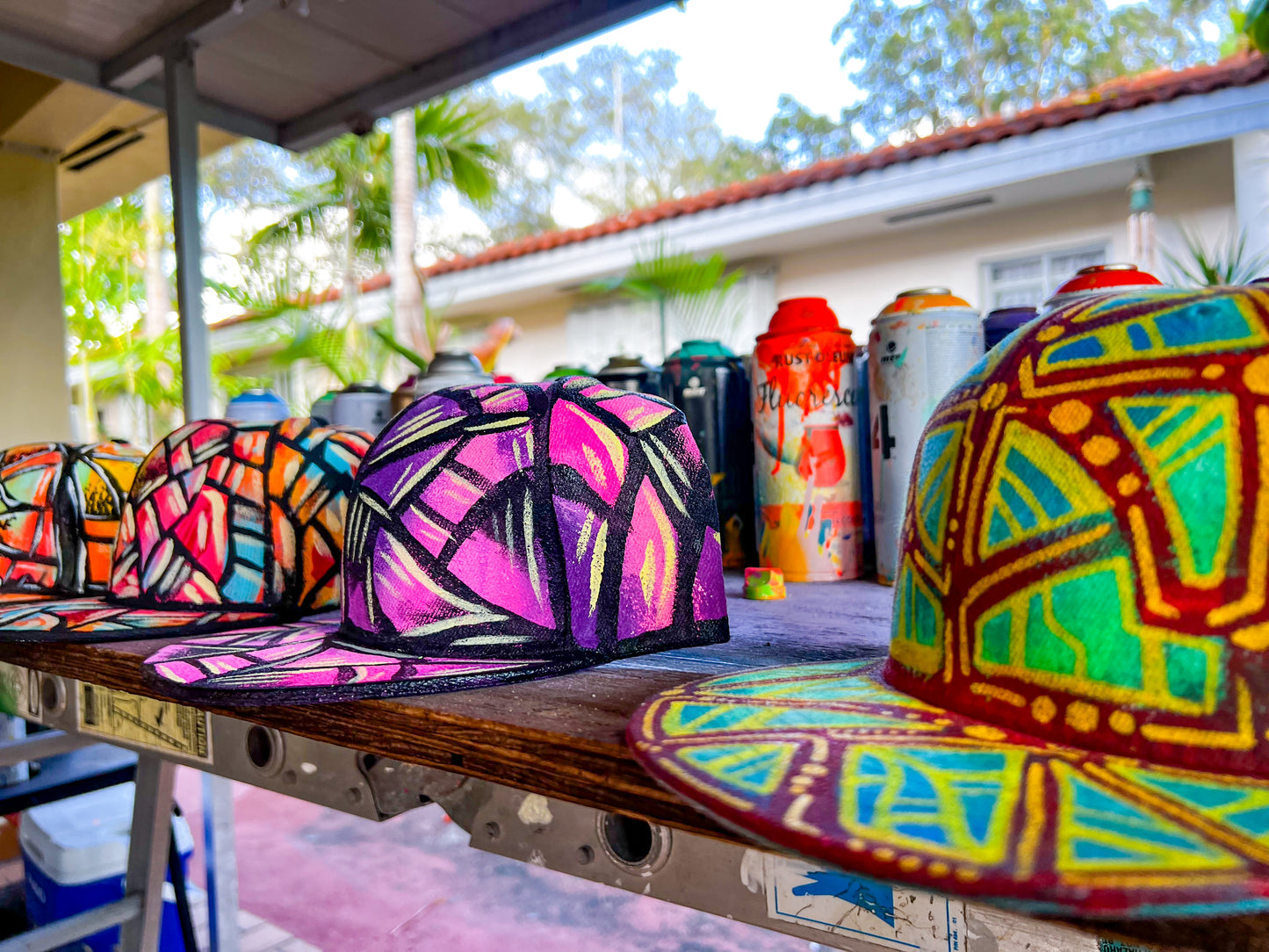 Custom Painted Snapback Hats