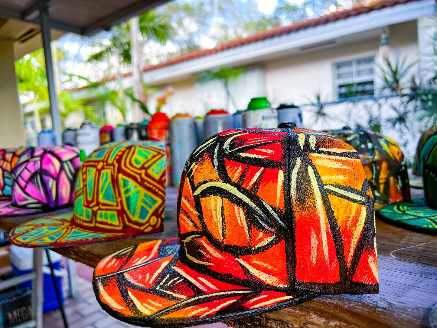 Custom Painted Snapback Hats