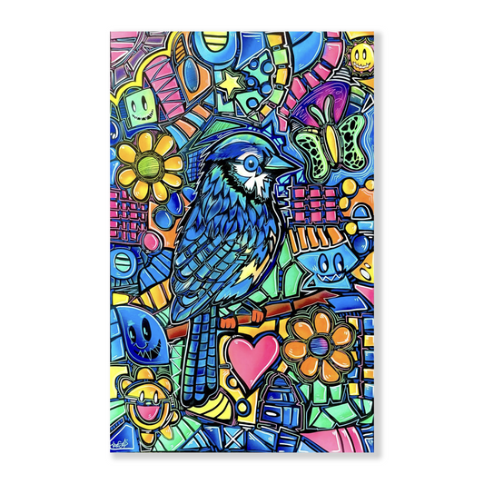 Blue Jay Original Canvas