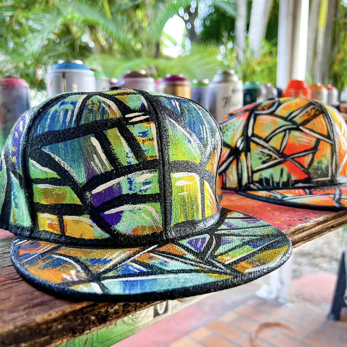 Custom Painted Snapback Hats