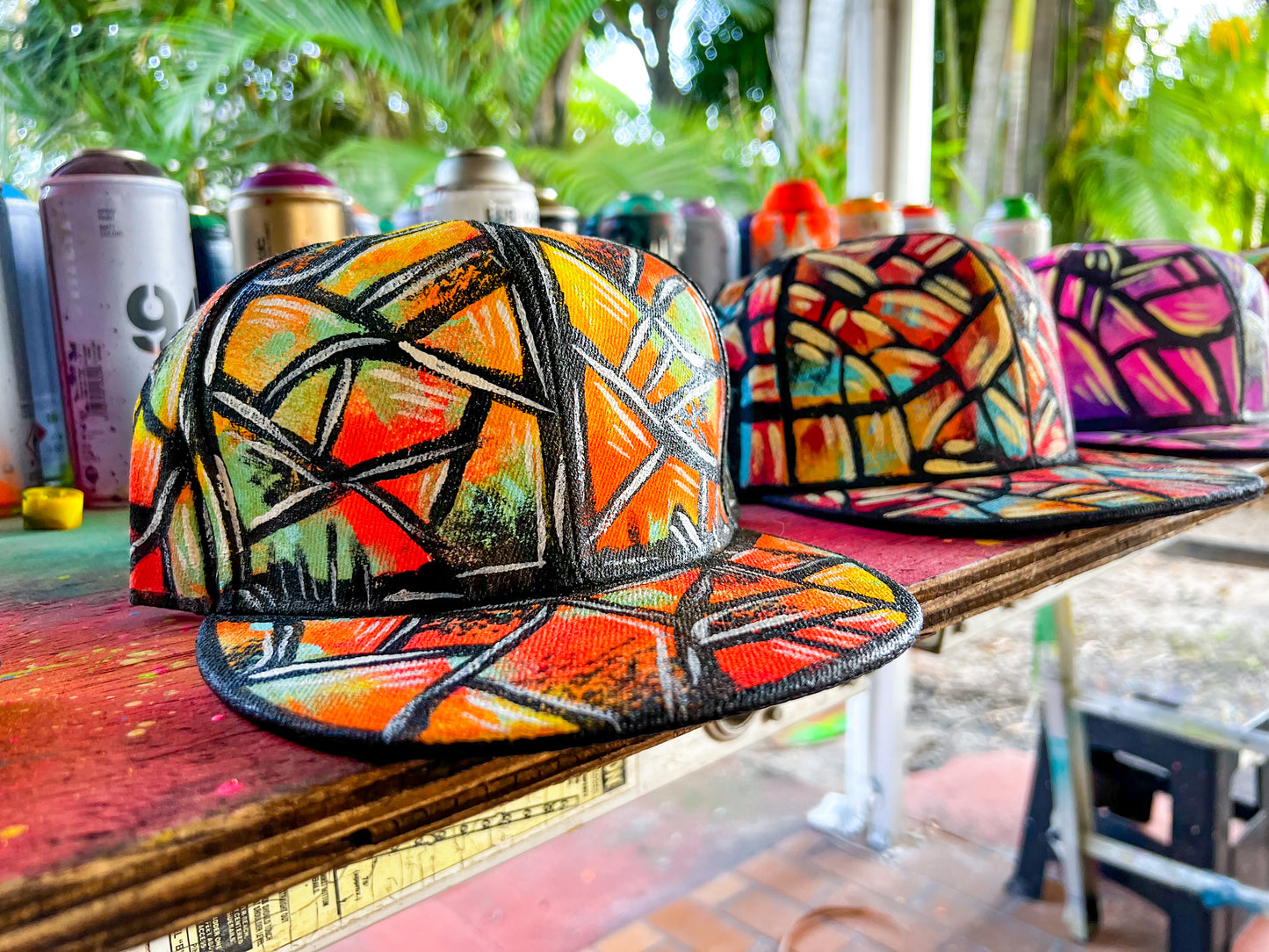 Custom Painted Snapback Hats