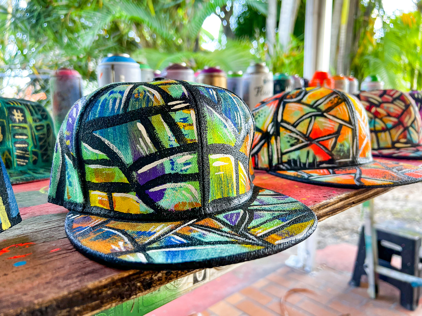 Custom Painted Snapback Hats