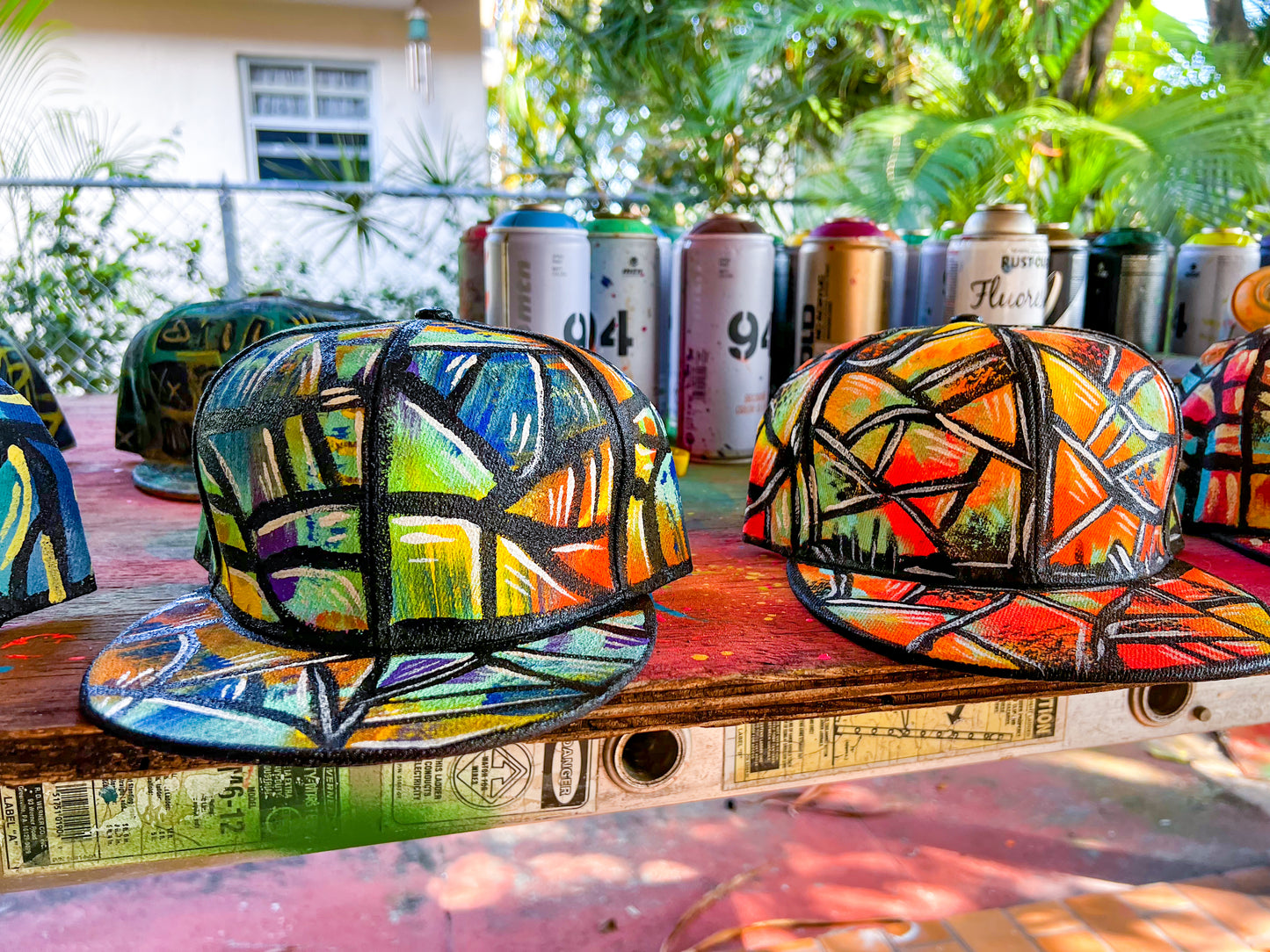 Custom Painted Snapback Hats